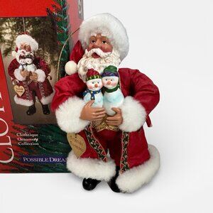 Possible Dreams Clothtique Santa Friends Forever Christmas Ornament w/ Box